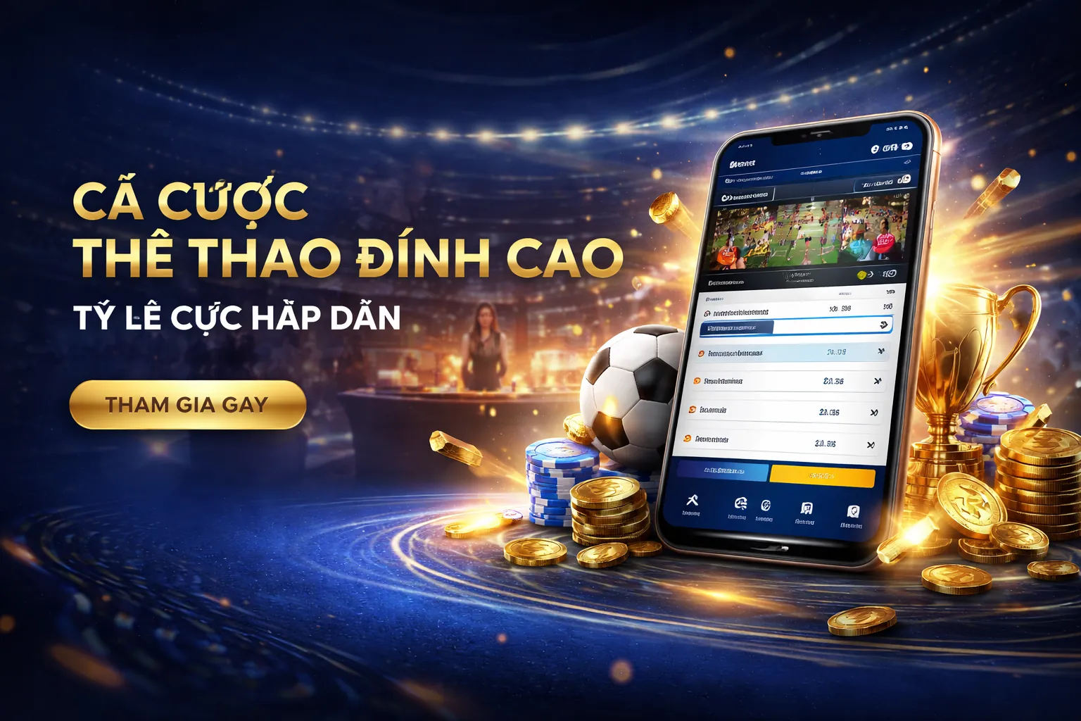 Ứng dụng vic88 trên điện thoại